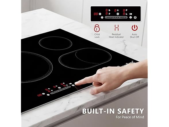 Cusinesync 5 burner Electric Cooktop