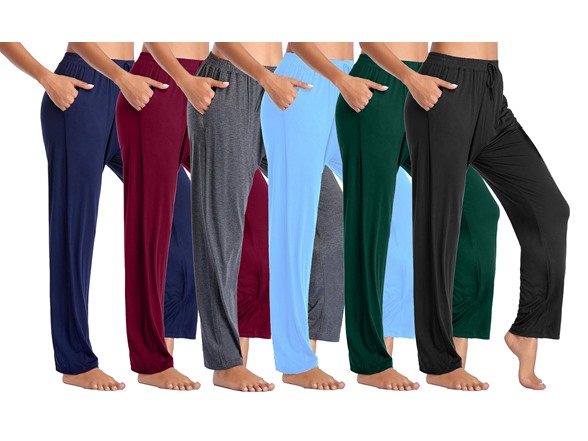 3Pk Womens Loose Fit Classic Lounge Pants