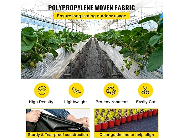 VEVOR Weed Control Fabric 6ft x 300ft