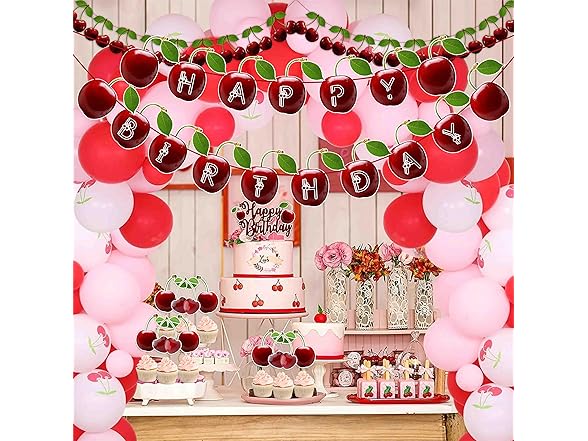 Cherry Theme Birthday Party Supplies
