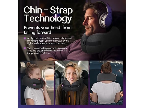 CSJT Memory Foam Travel Pillow