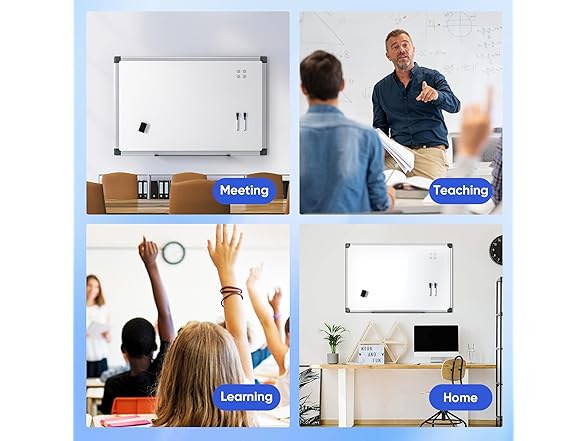 VUSIGN Magnetic White Board Hanging, 36" x 24"