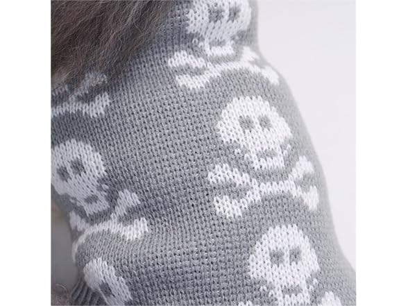 S-Lifeeling Skull Dog Sweater Holiday Hallow
