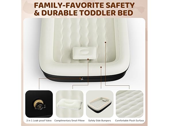 Abdtech Inflatable Toddler Travel Bed
