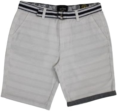 Bay York Men's Textured Summer Short with Belt