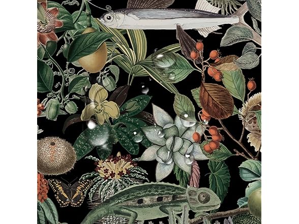 Vintage Floral Peel and Stick Plant Flower