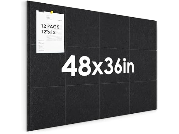 Safotad Cork Boards for Walls 48" x 36"