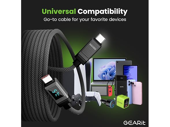 GEARit 100W USB C to USB C Cable