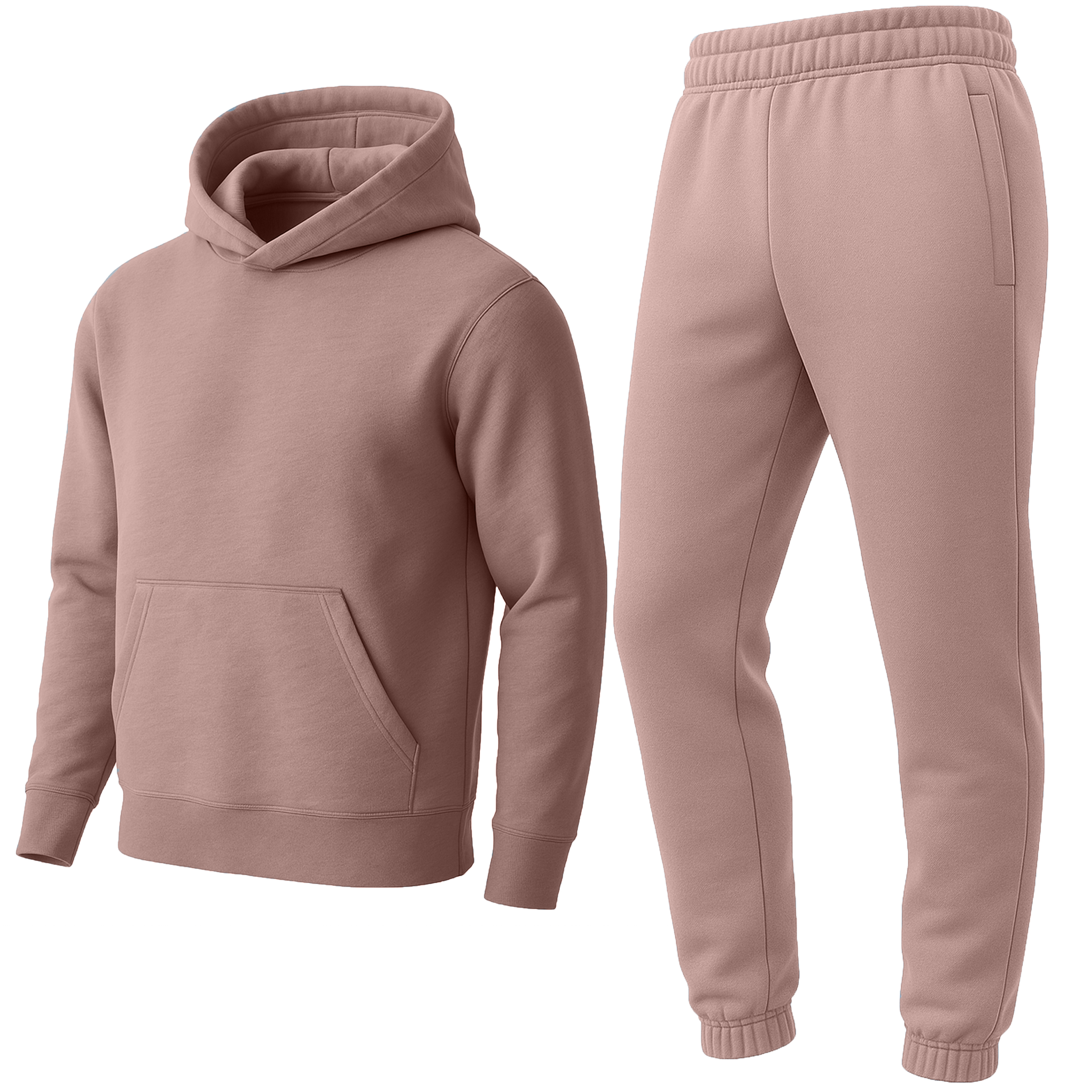 Mens Fleece-Lined Classic Hoodie/Jogger Set - Gallery 36