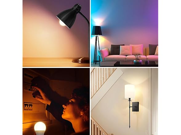 Yochoice Rechargeable A19 Light Bulb, Battery Operated