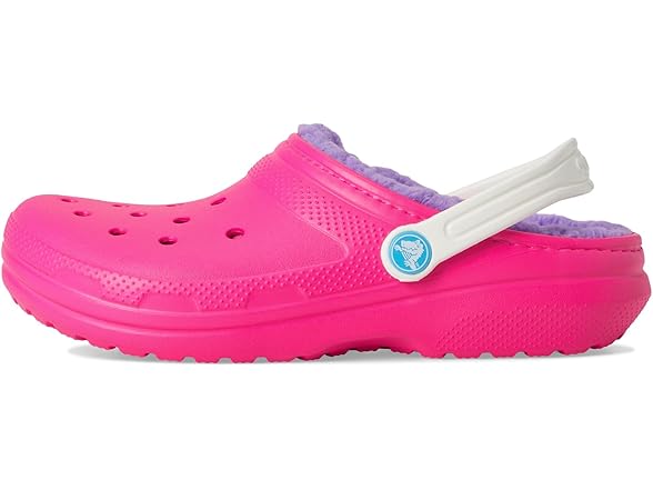 Crocs Classic Lined Kids Clog Pink Crush/Multi