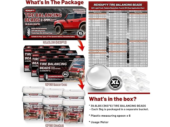 Tempered Glass Tire Balancing Beads
