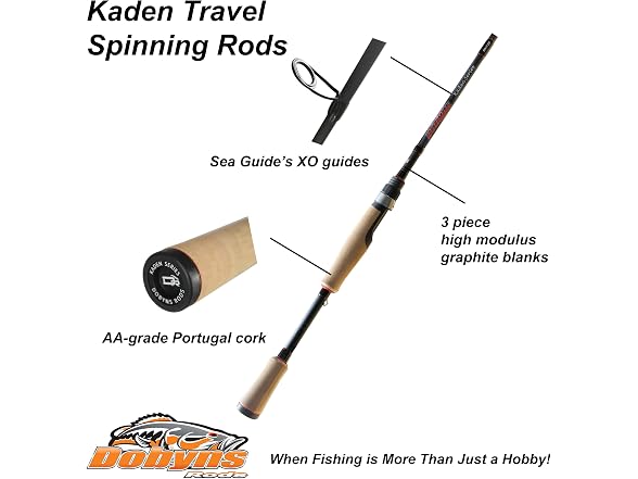 Dobyns Rods Kaden Travel Spinning Rod, 7'0" 3 PC