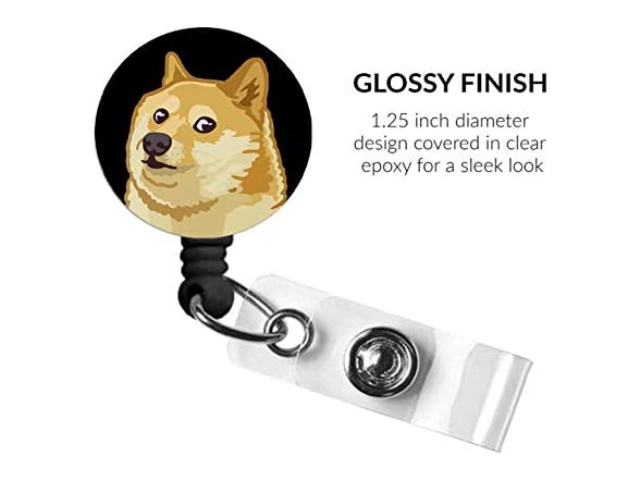 BeAwesome Cute Doge Meme Nurse Badge