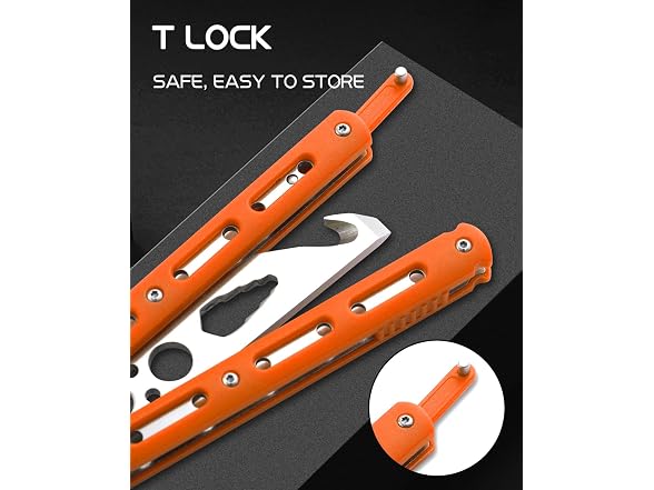 Dispatch Practice Butterfly Knife Orange