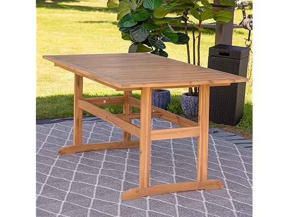 Sunnydaze Decor BOD-6251 Hatteras Acacia Table Brown