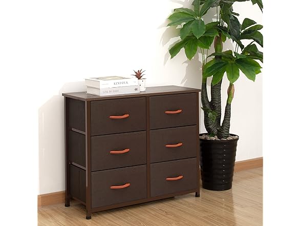 AZL1 Life Concept 6 Drawers Fabric Dresser