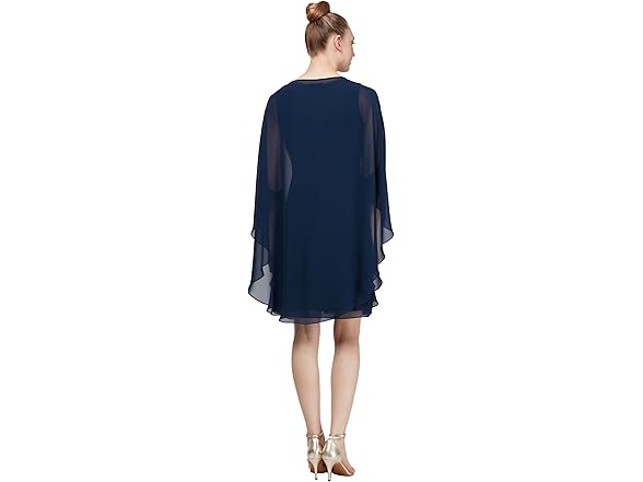 S.L. Fashions Navy Capelet (8)