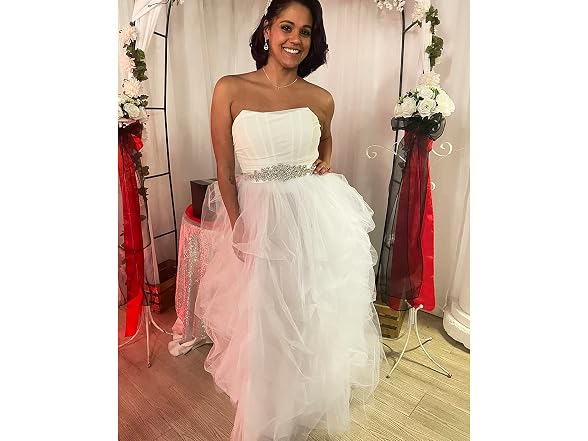 Lisong Women (XL) Maxi Tulle Floor Length Skirt