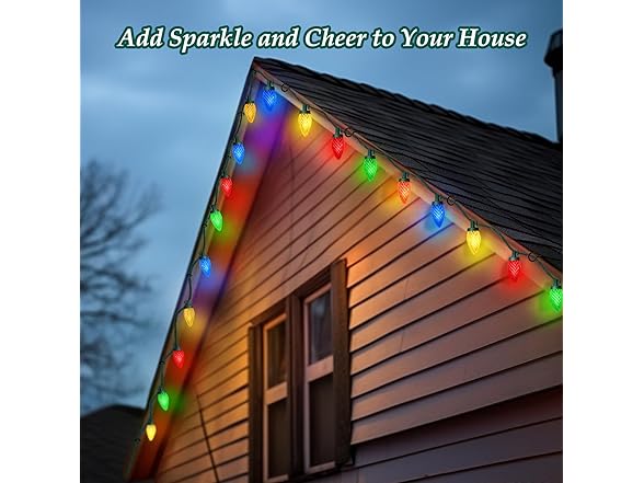 C9 LED Christmas Lights, 67FT 100 Bulbs