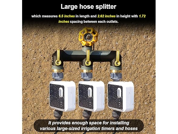 3-Way Garden Hose Splitter