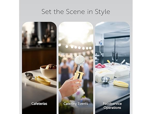 Restaurantware Ice Cream Scoop 1 Case 3.75 oz