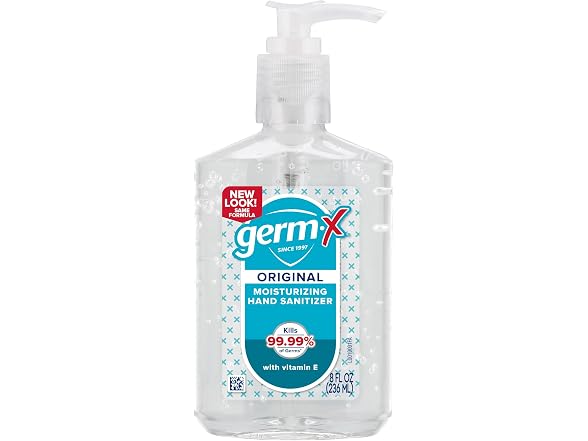 Germ-X Hand Sanitizer Pump 8oz 12pk