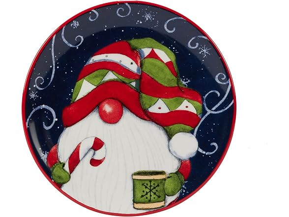 Certified International Holiday Magic Gnomes 6" Plates