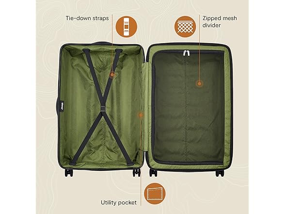 Jeep JH004C Hardside Spinner, Checked-Large, 28-in.