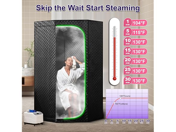 RRGFB Steam Sauna Tent for Home