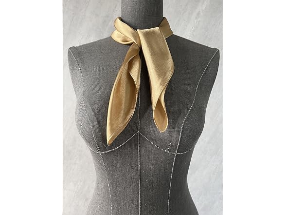Nania (23.6'') Silk Square Scarf Pure Neckerchief