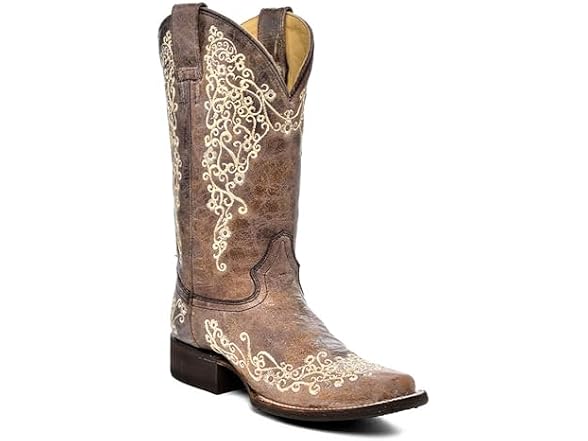 Corral Boots Women's Brown Square Toe We