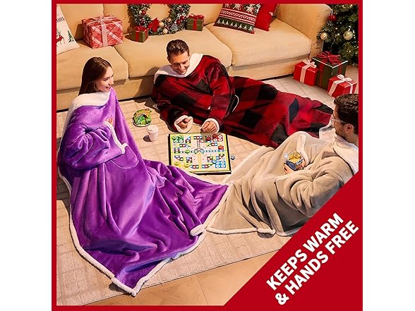 IFNOW Sherpa Wearable Blanket
