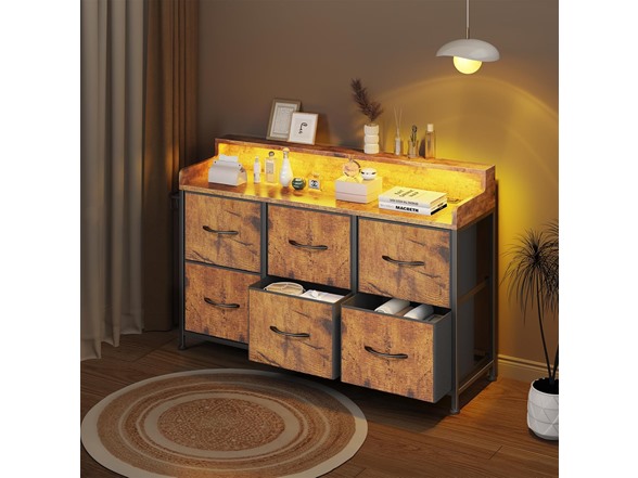 Leadpro Dresser for Bedroom with 6 Drawers