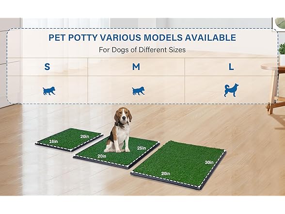 Dog Litter Box with Grass – 16 x 20 inch