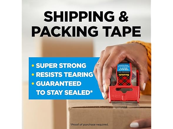 Scotch Heavy Duty Shipping Packaging Tape