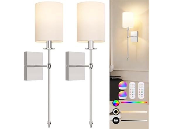 Brushed Nickel and White- 24.8"