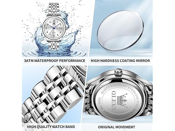 OLEVS Women’s Day Date Wrist Watch