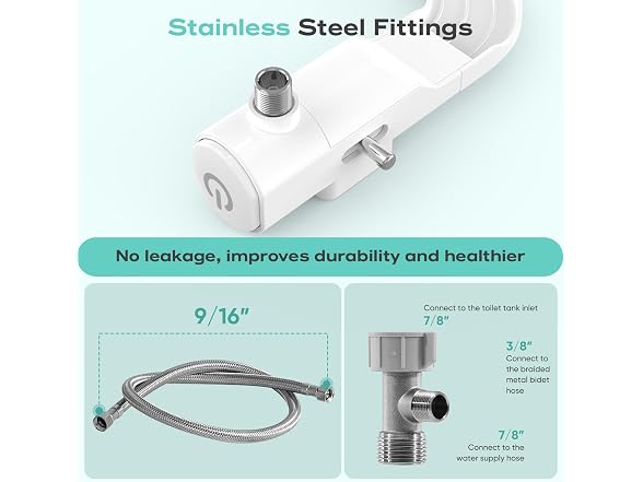 Bidet Attachment for Toilet, Non-Electric Cold Wat