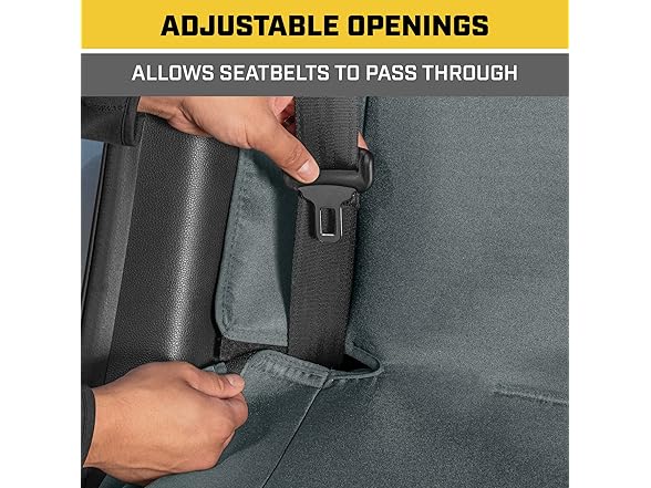 CAT Flexfit Gray Rear Seat Cover 60/40