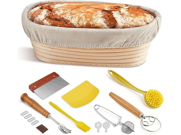 Safotad Oval Banneton Bread Proofing Basket
