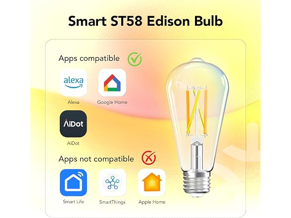 OREiN Smart Edison Light Bulbs
