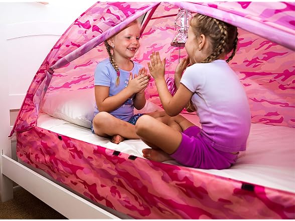 Pacific Play Tents 19781 Kids Pink Camo Bed Tent Playhouse