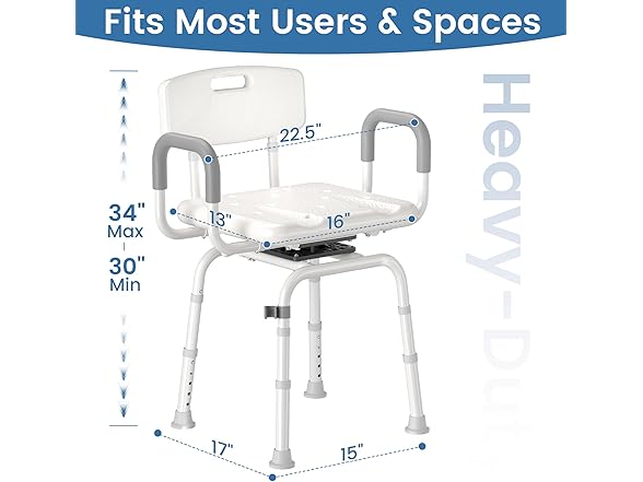 Swivel Shower Chair Adjustable