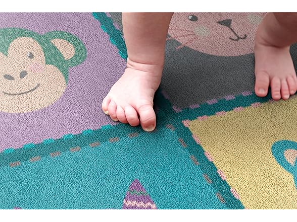 Flagship Carpets Animal Blocks Classroom Educational Area Rug