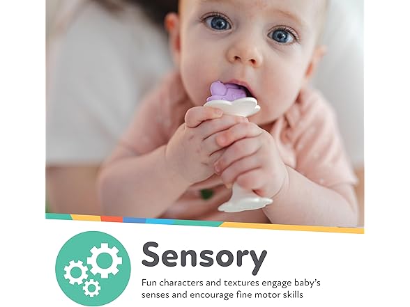 Nuby Silicone Fun Teethers, (2-Pack)