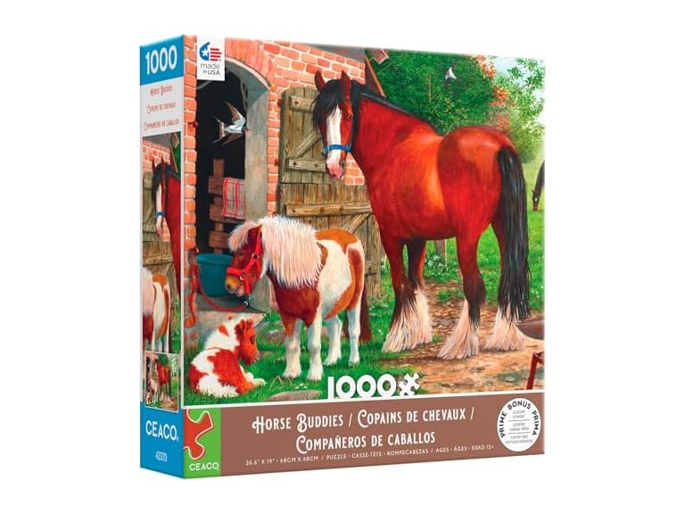 Ceaco - Horse Buddies - 1000 Piece Jigsaw Puzzle