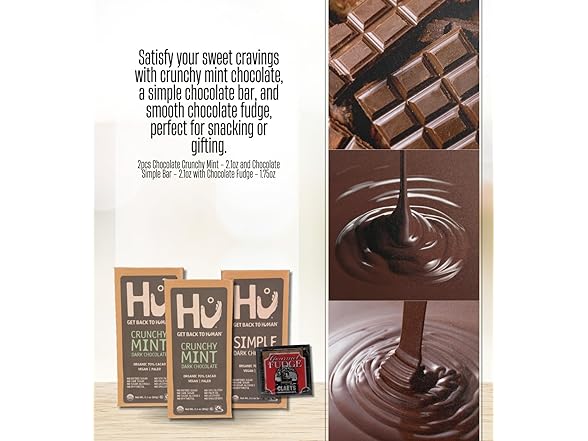 4 Item Set- Hu Chocolate Mint & Simple & Claeys Fudge