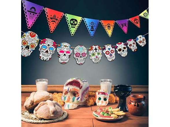 HOWAF Day of The Dead Decorations, Dia