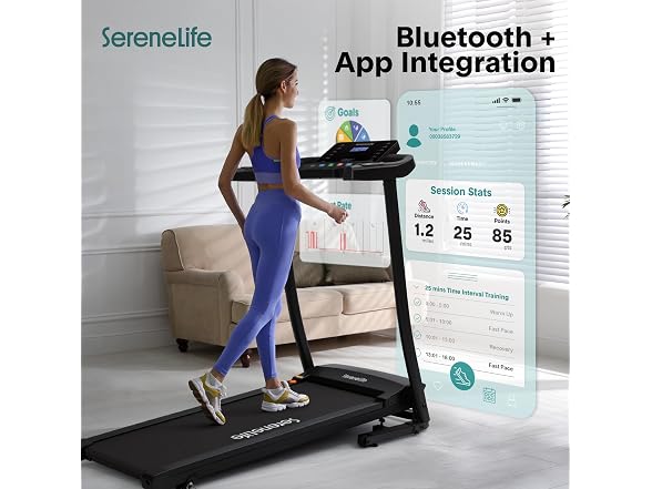 SereneLife Portable Foldable Treadmill